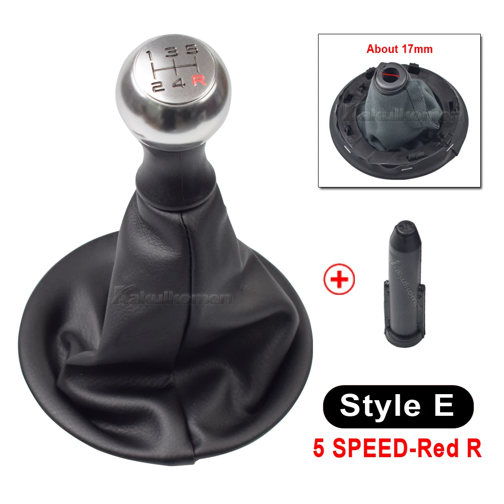 For Citroen Berlingo II 5 Speed Gear Stick shift knob Level leather