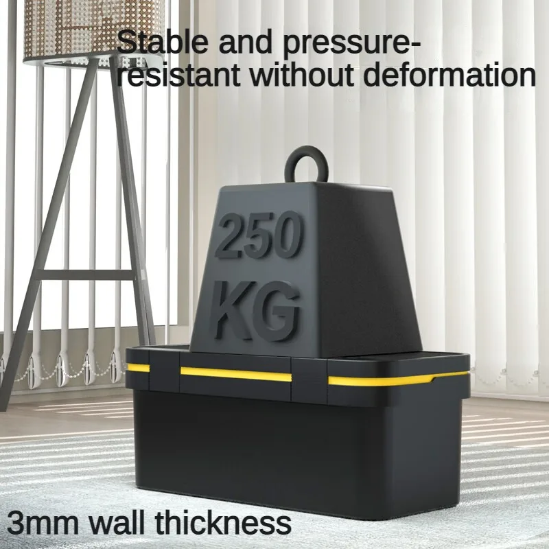 Deli 1 Pcs Multiple Specifications Toolbox Double Layer Tools Storage Box with Handle Multifunctional Portable Tool Organizer 6