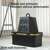 Deli 1 Pcs Multiple Specifications Toolbox Double Layer Tools Storage Box with Handle Multifunctional Portable Tool Organizer 6
