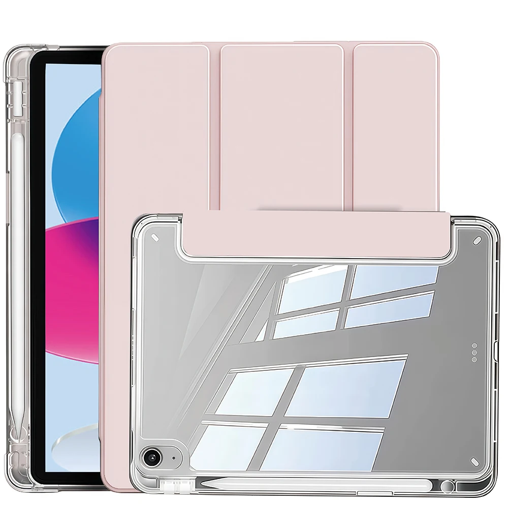Crystal Clear iPad Case with Pencil Slot
