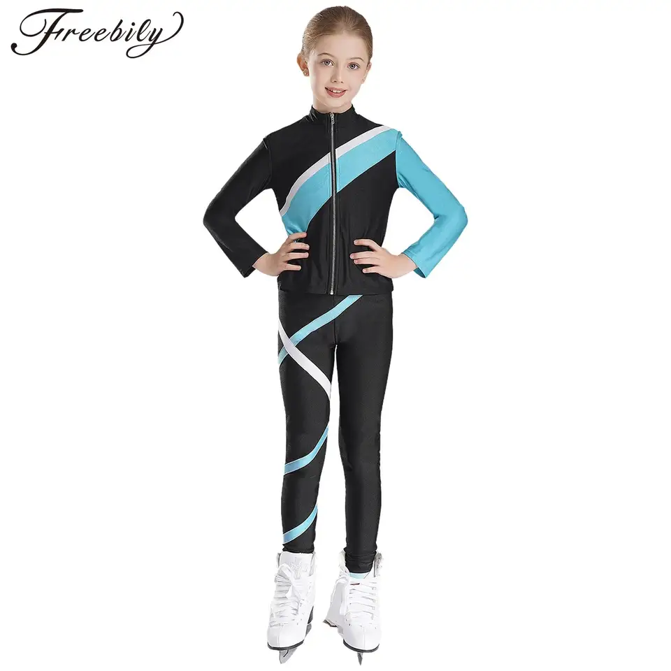 Conjunto De Patinaje Artístico Para Niños - Chaqueta, Chaleco Y Pantalón Con Brillantes