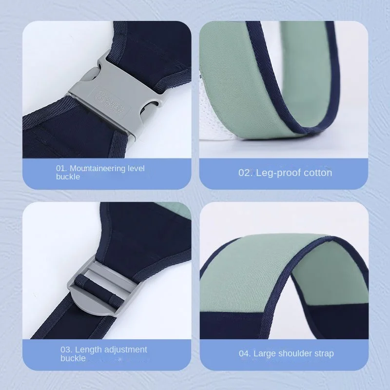 Breathable Baby Carrier For Newborn To Toddler Adjustable Ergonomic Support Front/back Carry Lightweight&Compact Design Backpack - 2