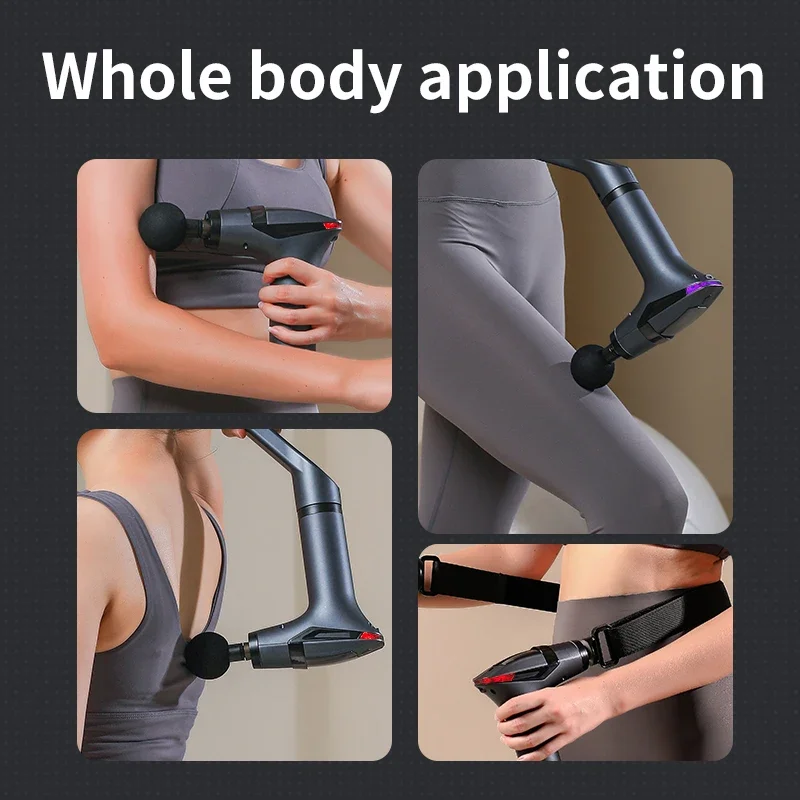 Electric Massager Multifunctional Muscle Relaxation Long-handle Massage Remission Tissue Percussion Body Electric Massage Gun