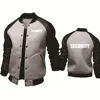 Spring Autumn Men's Jacket Security Uniform Print Splicing Sportswear High Quality Fashion Men's Baseball Uniform Men's top 2