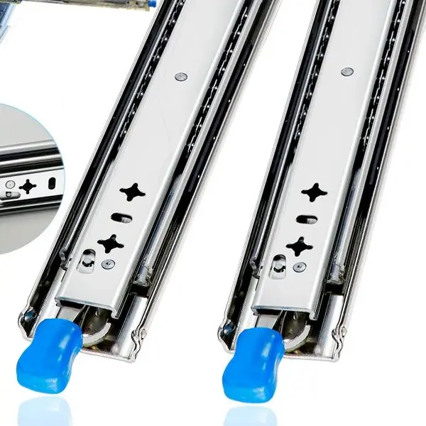 6 Pair 24 Inch Undermount Soft Close Drawer Slides,Bottom Mount Concealed 100lb Load Capacity Full Extension Ball Bearing Rails With Adjustable Locking Devices - View #4