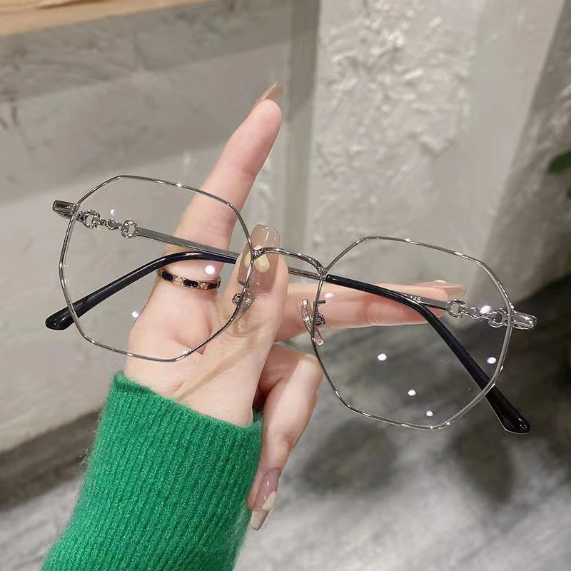 

New Anti Radiation Glasses For Men And Women Trendy Plain Face Frame Computer Goggles Anti Reflective Lens And Filter Blue Light