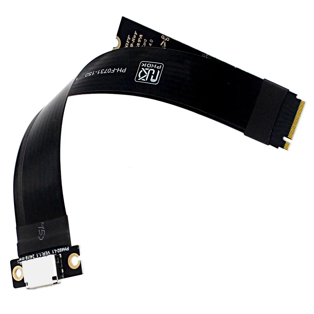 M2 NVMe Oculink Female Socket Extension Cable