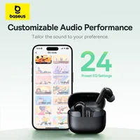 Baseus Bass EP10 NC -43dB Noise Cancelling ANC True Wireless Earbuds Bluetooth 6.0 In-Ear Wireless Earphones 4-Mics ENC Ear buds 6