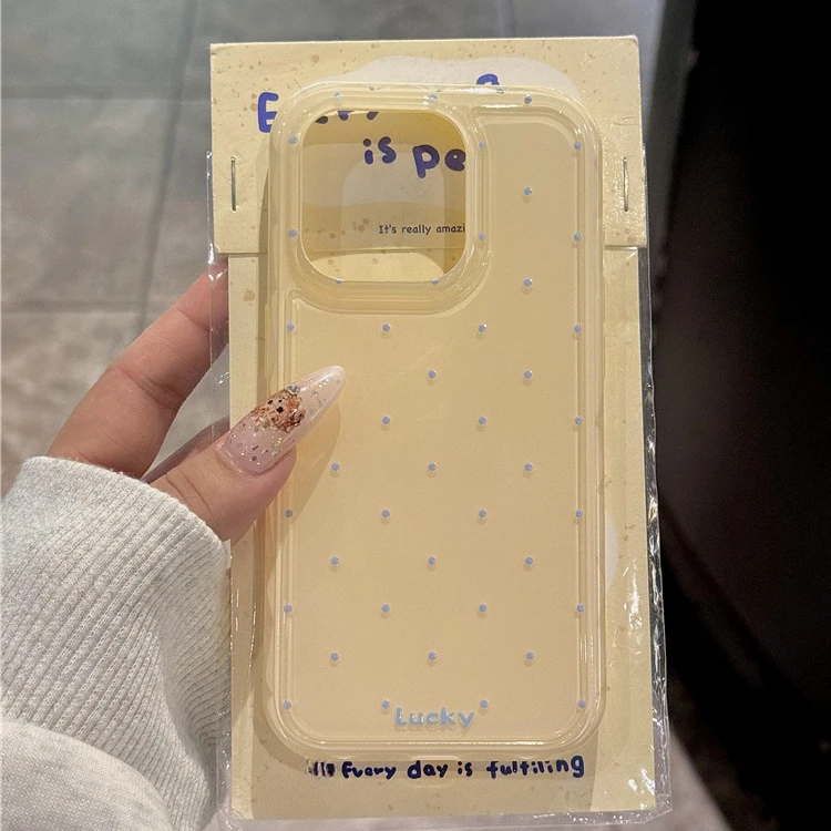 Luxury Ins Candy Color Polka Dot Ultra Slim Soft Silicone Case