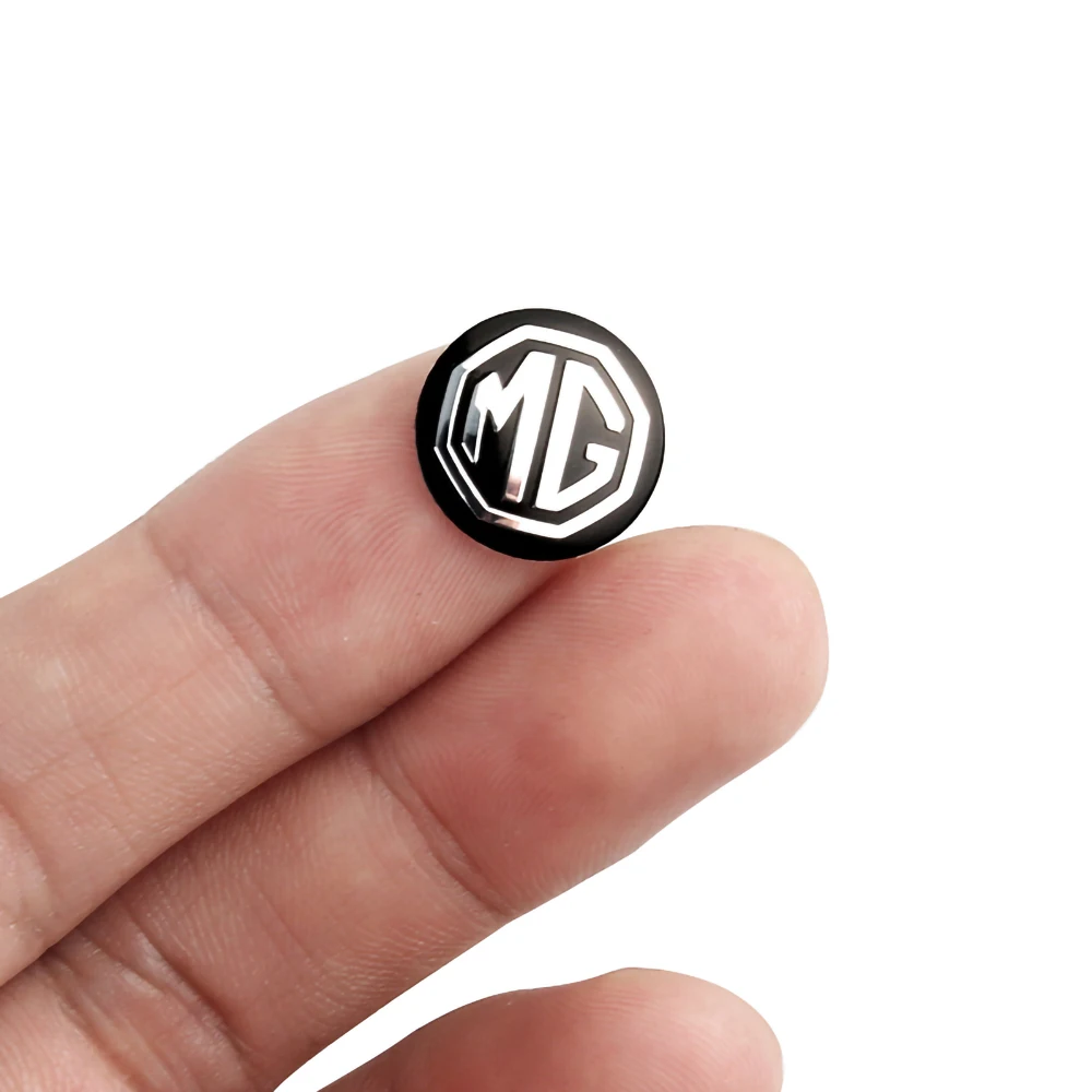 2/5/10개 14mm 자동차 키 버튼 스티커 자동차 리모컨 키체인 데칼 모리스 가라지 MG MG3 MG5 MG6 MG7 HS 헥터 X-파워용