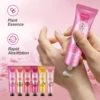 24PCS/box lip balm in bulk, hand cream in bulk thank you card and red gauze bag, wedding gift to guests, Christmas and New Year 4