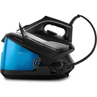 Compact 1500 Watts Iron, Fabric Steamer, Garment Steamer Black and Blue, VR8324. 1