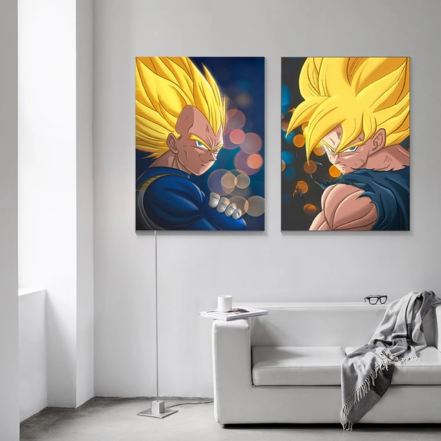 Anime japonês Pintura Canvas Dragon Ball Gohan Cartaz Dos Desenhos Animados  Imprimir Mural Pictures Wall Art Casa Decoração do Quarto das Crianças  Presentes - AliExpress