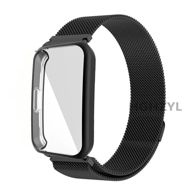 Milan Magnetic Loop Metal Wristband with Screen Protector Case - Premium Replacement Strap