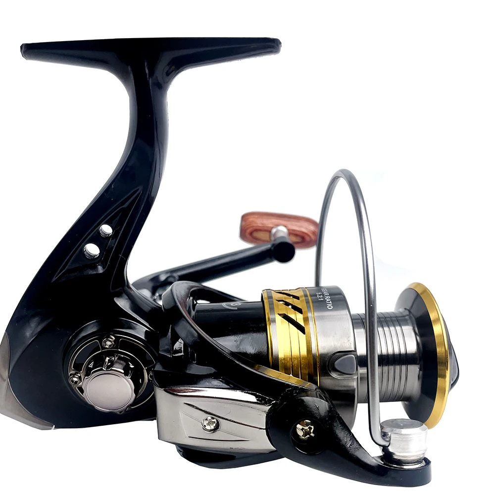 Spinning Reel 2000 3000 4000 5000 6000 7000 with Fish Bite Alarm 5.2:1 Carp  Feeder Fishing Reels Full Matel Line Spool Tackle