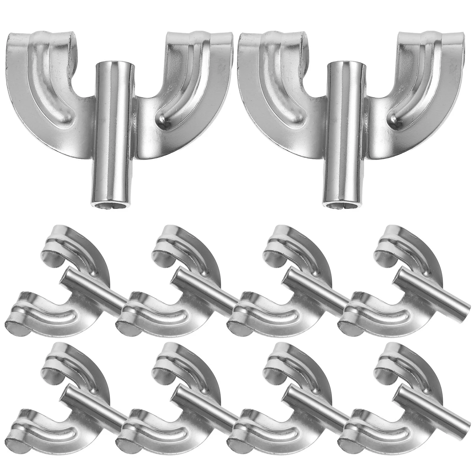 

10 Pcs Drum Hook Mount Metal Kit Claw Hooks for Bass Suite Snare Accessory Replacement