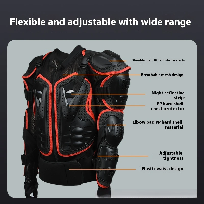Scrambling Motorcycle Armor Protective Clothing Riding Racing Anti-Fall Clothing Anti-Fall Pants Suit Chest Protector Armor