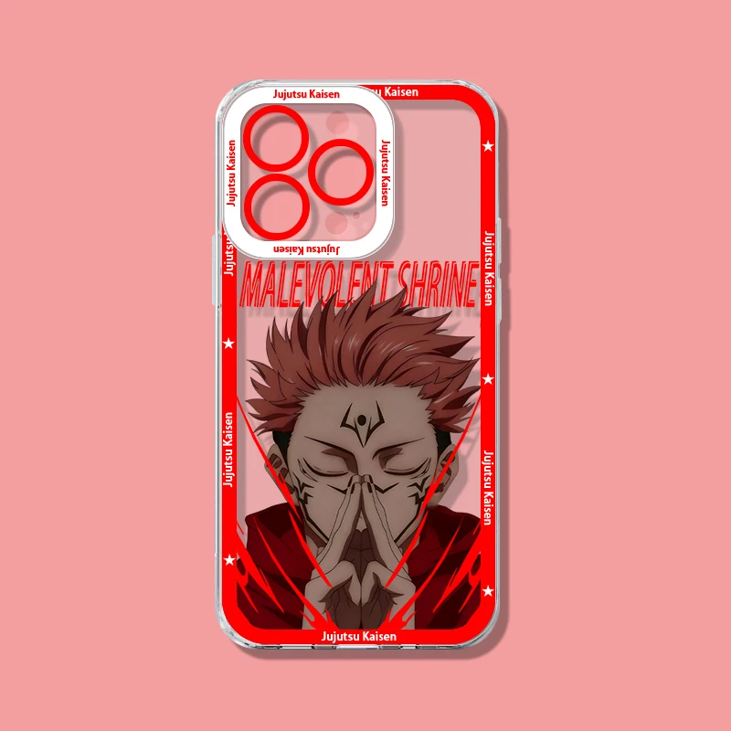 Jujutsu Kaisen Gojo Satoru & Ryomen Sukuna Transparent Phone Case Cover