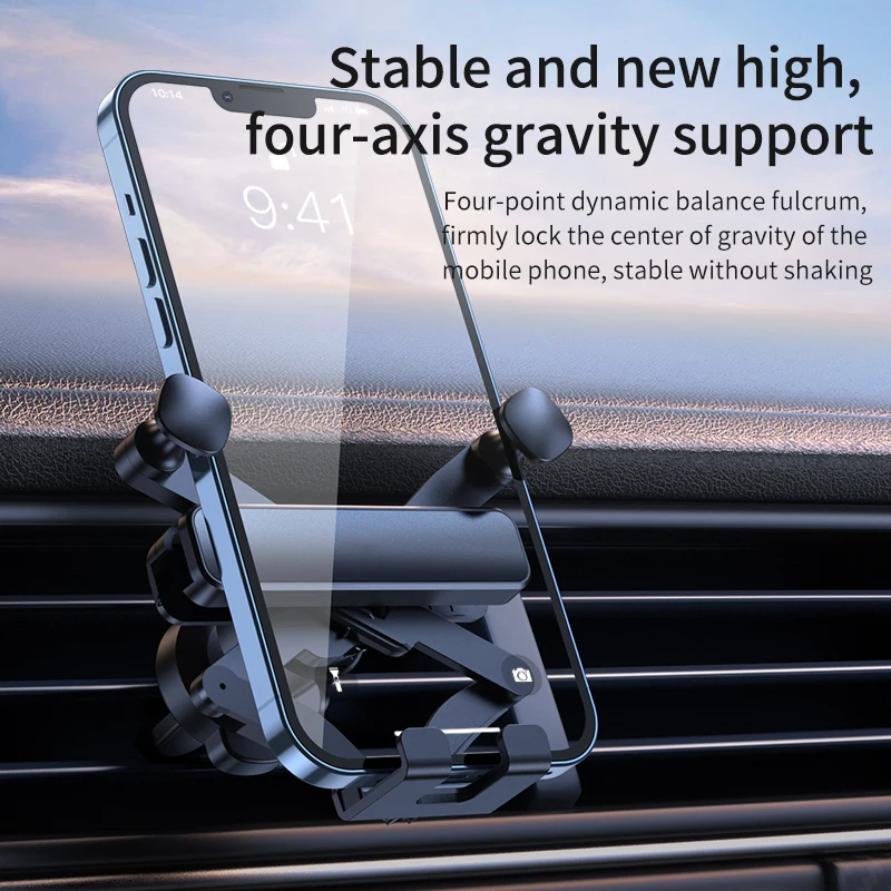 Ossky G6 pro Car Phone Gravity Holder GPS Air Vent Mount Support Support Stand For iPhone 13 12 11 Pro Huawei Xiaomi Samsung phone holder mobile phone holder