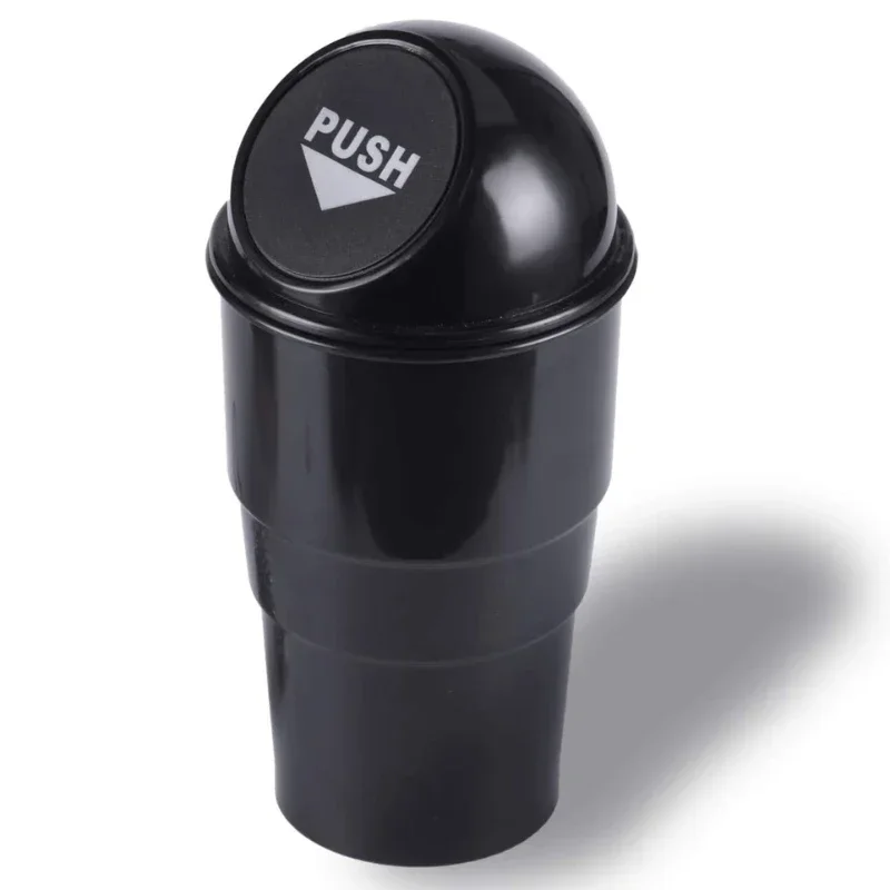 Car Trash Can Car Garbage Can Bin with Lid, Leakproof Vehicle Automotive Cup Holder Car Trash Can, Small Trash Bin For Automotive Accessories