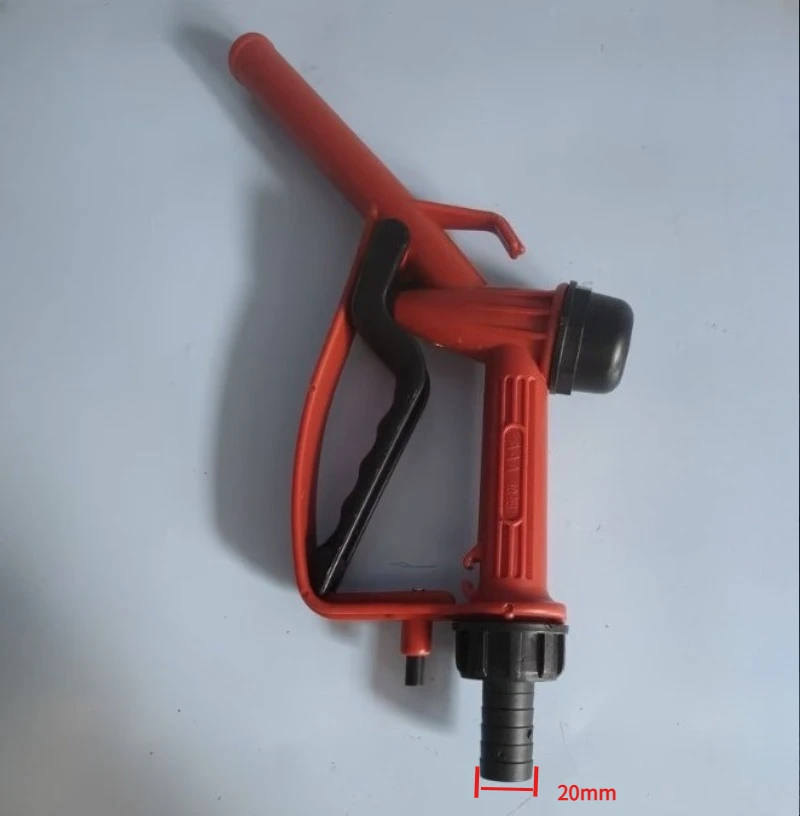 1pc Plastic Manual Heavy Duty Fuel Nozzle Gun with Hook 20mm/25mm 1" 3/4" Straight Spout-Nozzle