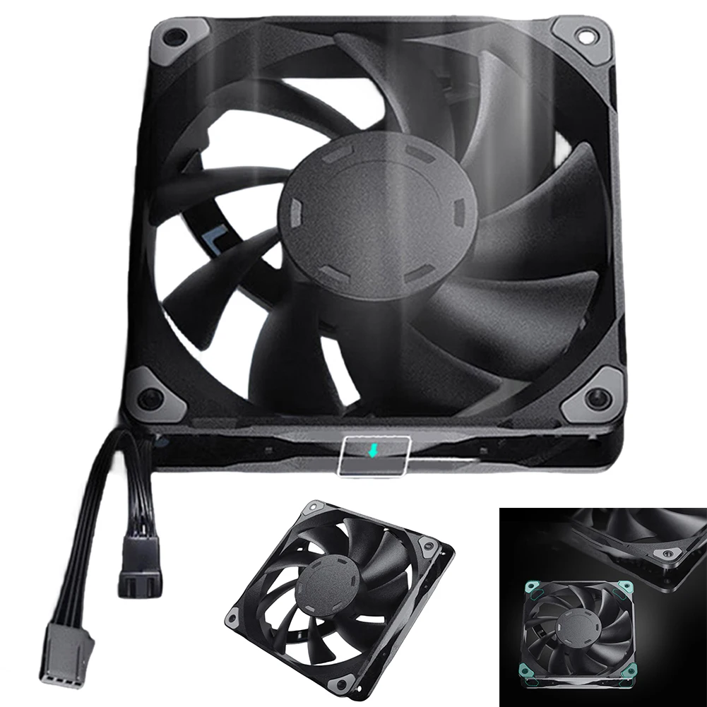 섀시 라디에이터 냉각 케이스 선풍기 4 핀 PWM 컴퓨터 케이스 선풍기, 컴퓨터 케이스 냉각용 유압 베어링 포함, 1800RPM, 140mm