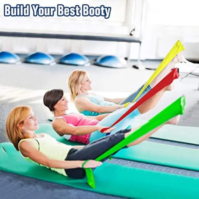 Resistance Bands, Elastic Exercise Bands for Working Out, Physical Therapy, Recovery, Yoga, Pilates, Strength Training 4