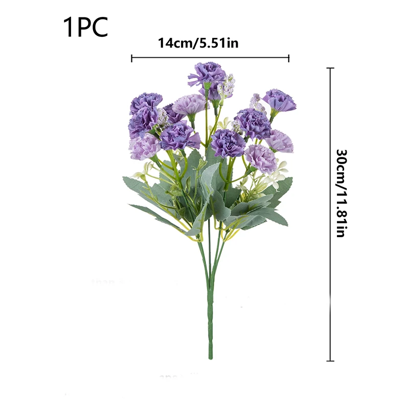 Künstliche Blume Nelke Kranz DIY Geschenk Hause Vase Tisch Party Hause Outdoor Garten Hochzeit Brautstrauß Auto Dekor Sammelalbum – Detail 7