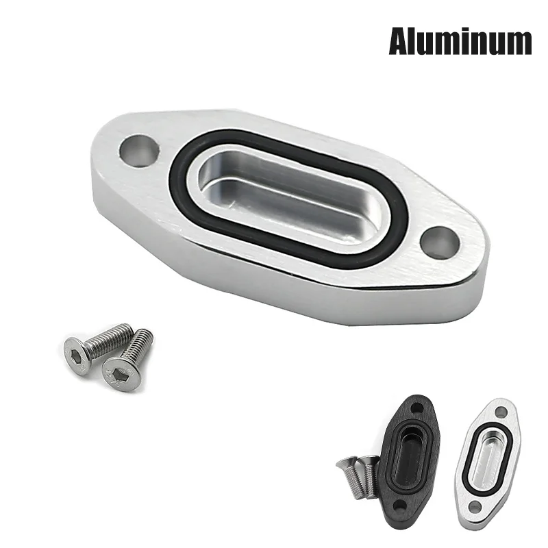 LS Oil Port Adapter Cooler Delete Block Off Plate LS1 LS LSX GM engines