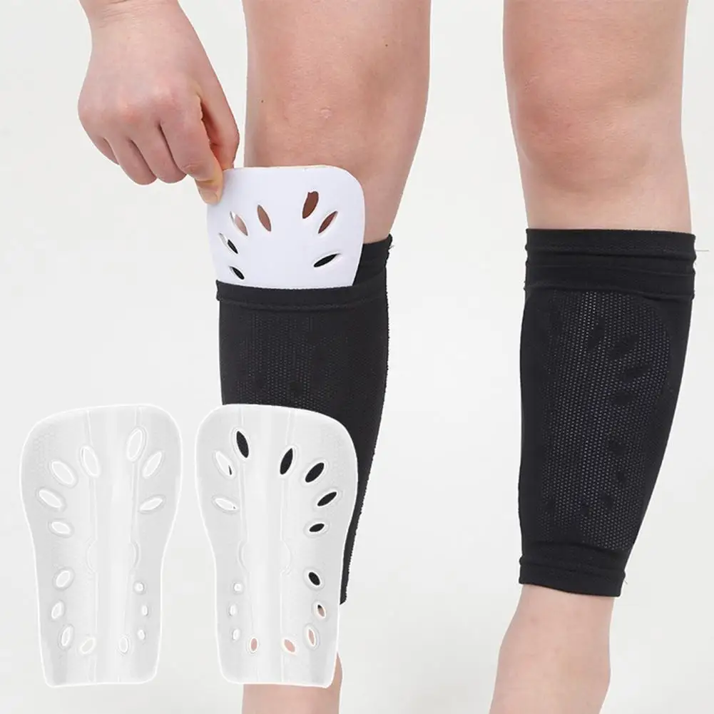 1 Pair Football Shin Pads Plastic Soccer Guards Leg Protector Soccer Leg Protectors Calf Protective Gear Shin Guards