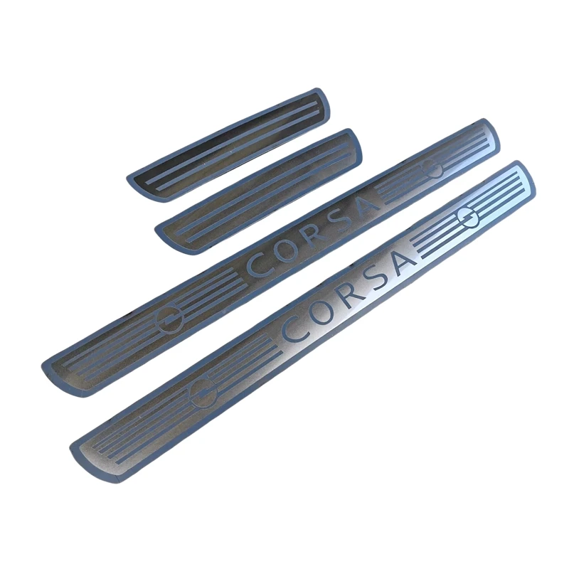 

For Opel Corsa 2013 2014 2015 2016-2017 2018 2019Door Sill Scuff Plate Cover Trim Threshold Pedal Styling Protect car assecories