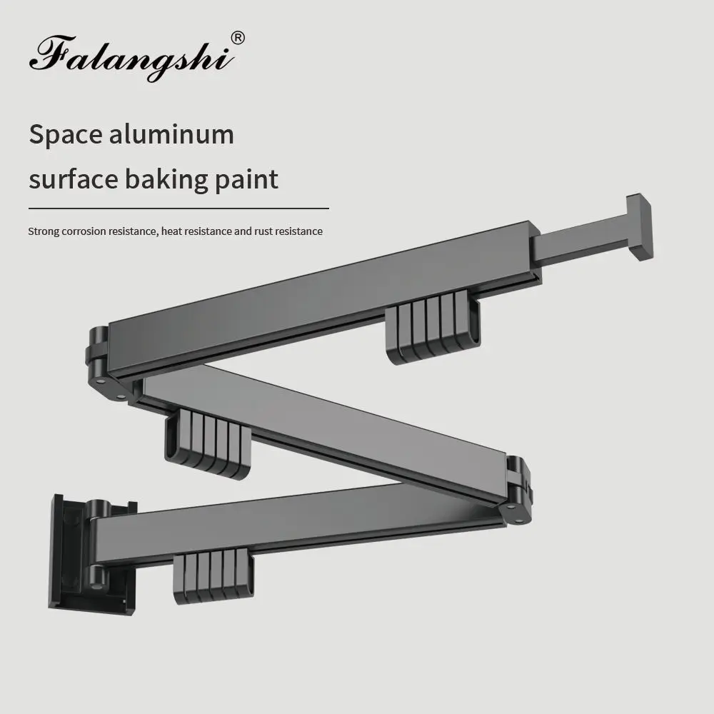 Folding Clothes Hanger Retractable Cloth Drying Rack Indoor&Outdoor Space Aluminum Household Clothes Organization WB3027 5