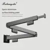 Folding Clothes Hanger Retractable Cloth Drying Rack Indoor&Outdoor Space Aluminum Household Clothes Organization WB3027 5