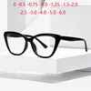 Anti Blue Rays Cat Eye Nearsighted Glasses For Women Fashion TR90 Computer Optical Prescription Eyeglasses 0 -0.5 -0.75 To -6.0 1