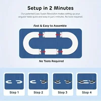 Lazy Susan Turntable Expandable for Rectangular & Oblong Tables Kitchen & Dining Tables Great Gift! Parties & Gatherings 2