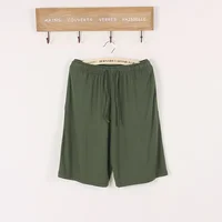 New summer plus size men's shorts modal casual home pants thin large size loose shorts pajamas men's pajamas pajama pants - Image 2