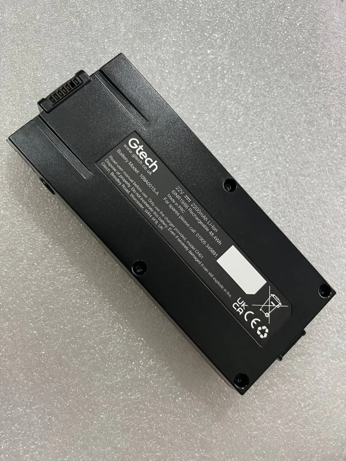 Bateria Genuína para Gtech Atf3 109a0015-a 2000mah Akku Novo - Image 2