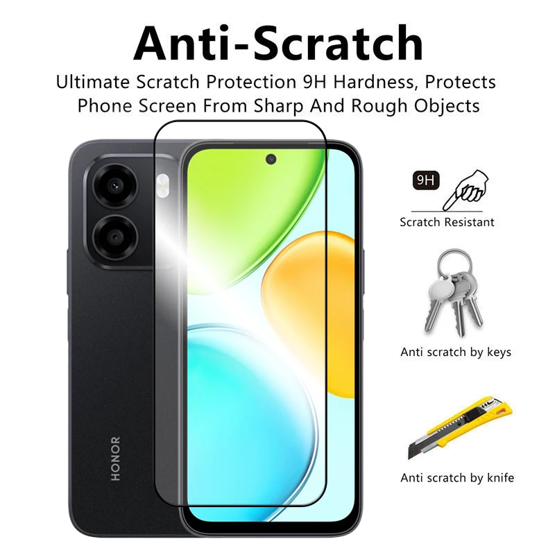 Full Cover Tempered Glass Screen Protector with Lens Film
