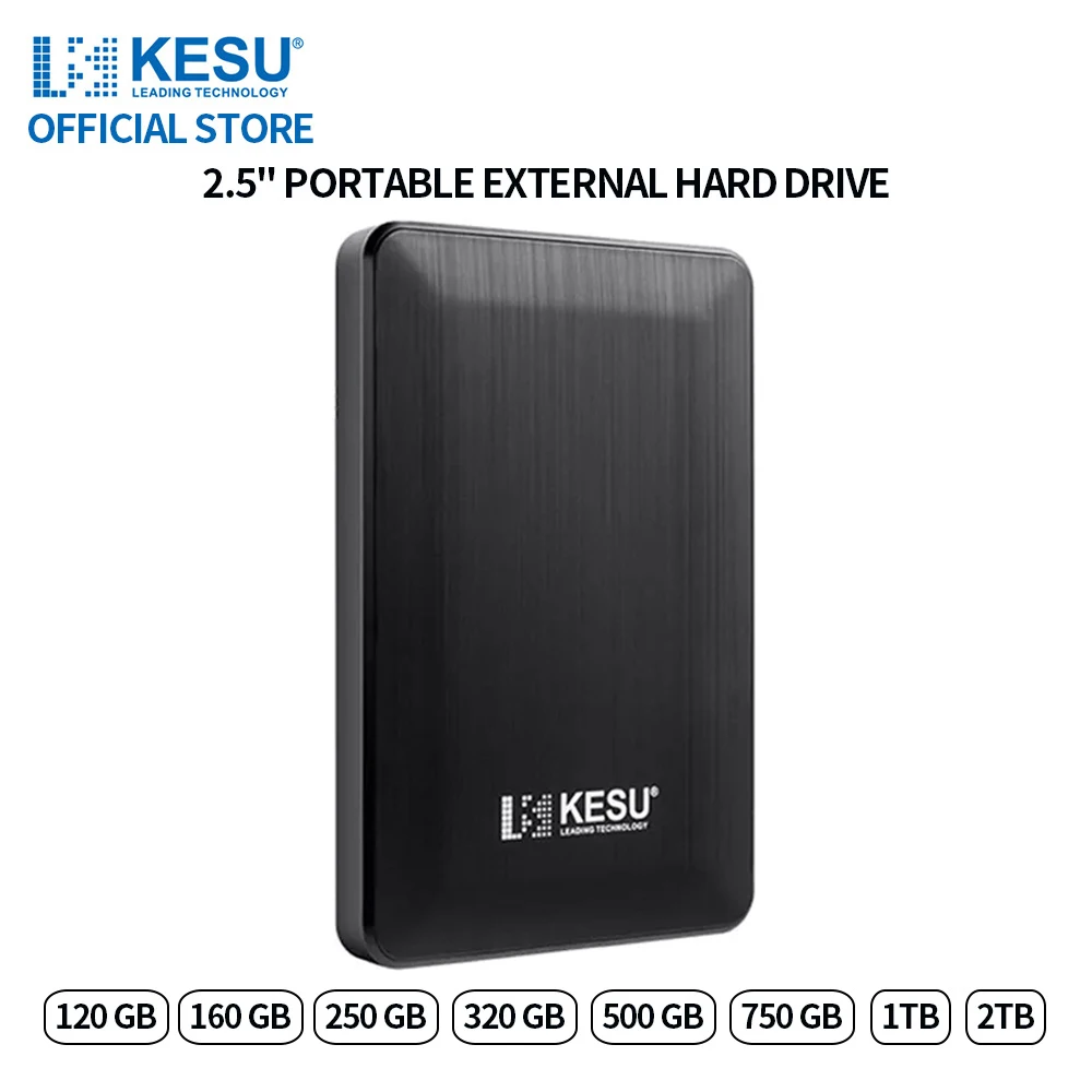 KESU External Hard Drive 2.5" HDD 320gb/500gb/1tb/2tb USB3.0 External