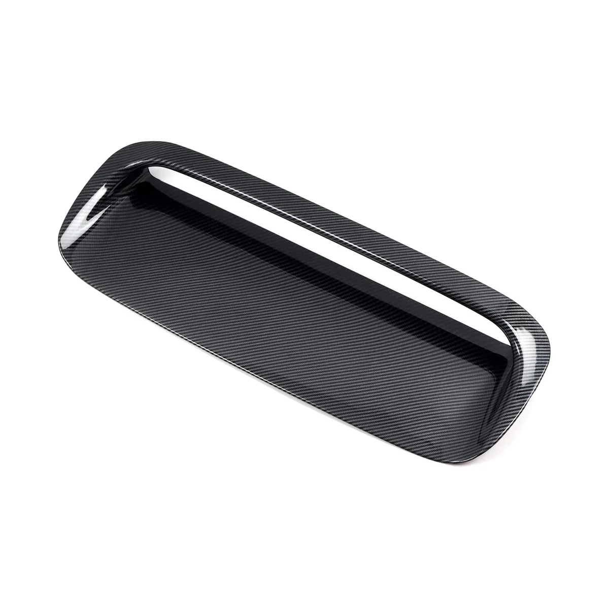 

Front Hood Scoop Vent Cover Trim for 2014-2021 Accessories ,ABS Carbon Fiber