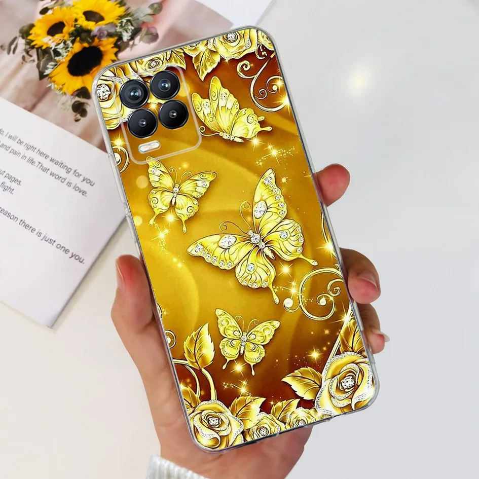 Fashion Flower Love Heart Soft Silicone Clear Phone Case Cover