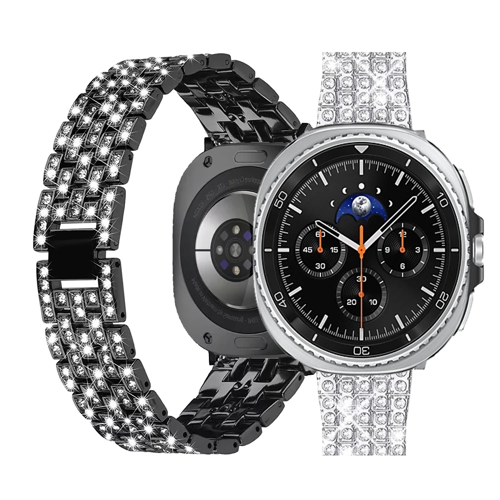 Elegant Diamond Band: Sturdy Stainless Steel Bracelet