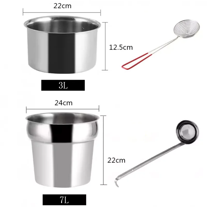 3L/7L Tapioca Pearl Warmer Machine Boba Insulation Pot for Milk Tea Shop Stainless Steel Food Warmer Pearl Cooker