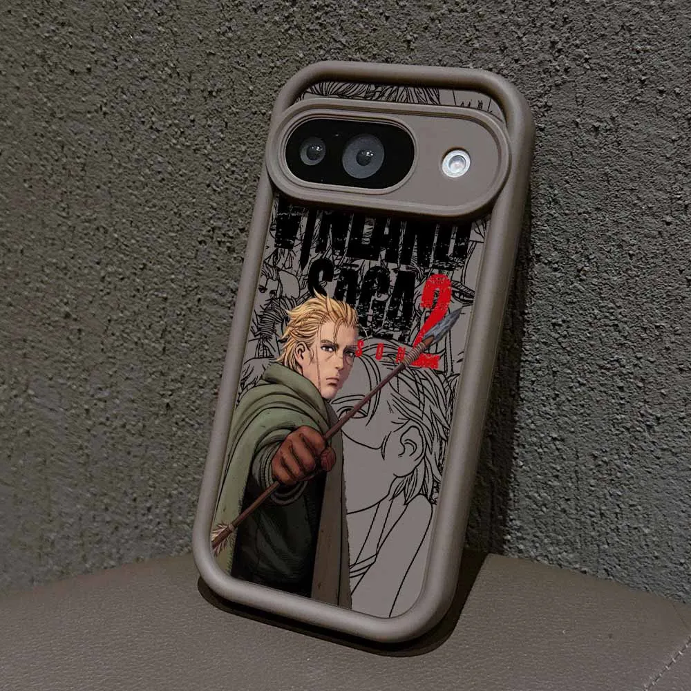 VINLAND SAGA Anime Eye Ladder Lanyard Soft TPU Silicone Phone Case