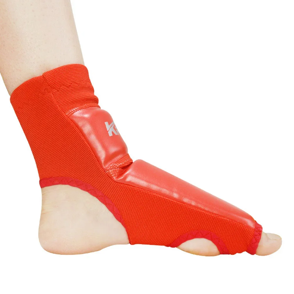 Description Picture 6 of itemPU Leather MMA Boxing Muay Thai Foot Insteps Guards Feet Protector Martial Arts Wushu Sanda Training Protective Gear