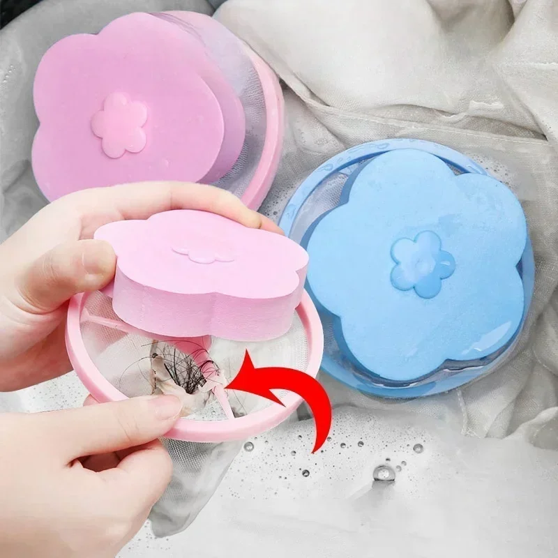 New Washing Machine Hair Removal Catcher Filter Mesh Pouch Cleaning Balls Bag Dirty Fibers Collector Filter Laundry Ball Discs