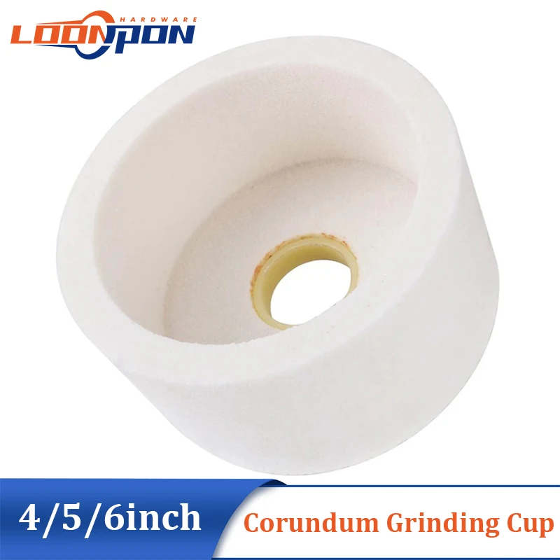 Ceramic Grinding Cup Corundum 4inch/5inch/6inch Abrasive Cup Polishing Grinding Marble Metals Ceramics 1Pc grinding disc abrasive wheel grinding wheel