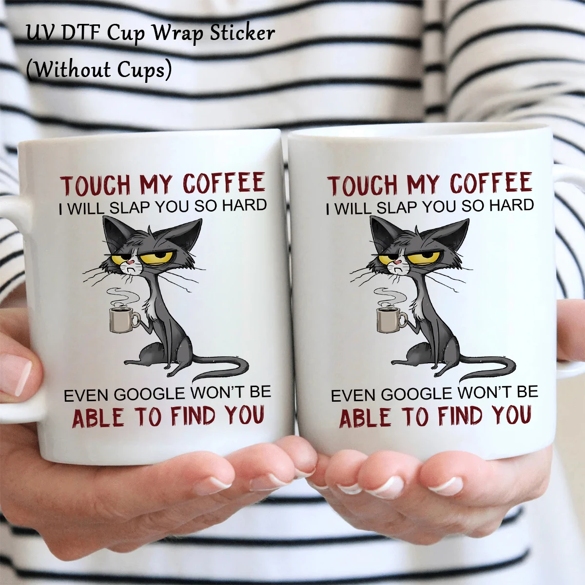 1PC Cat-Themed UV Transfer Sticker – DIY Waterproof Animal Pattern DTF Sticker for Glas... - SKU TUTS1937 - UGI Packaging