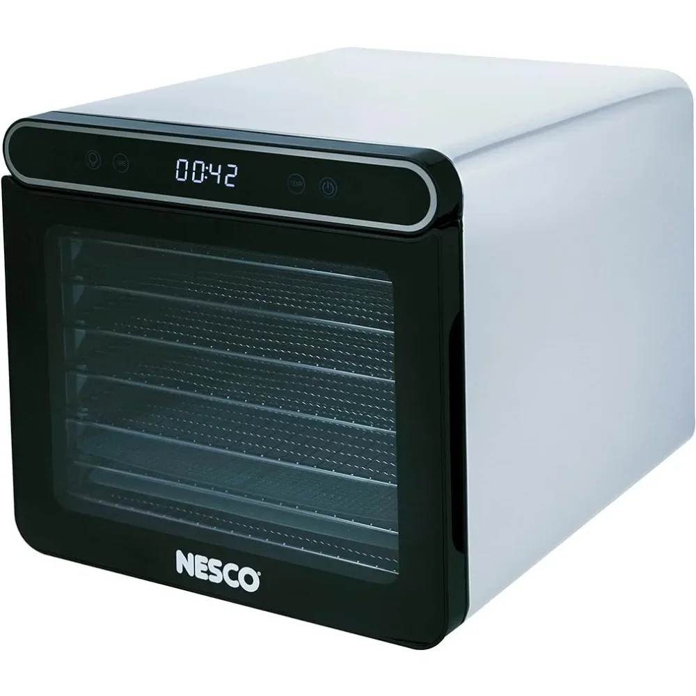 

NESCO FD-7SSD Digital Food Dehydrator for Beef Jerky, Dried Fruit and Dog Treats, 7 Stainless Steel Trays, Silver