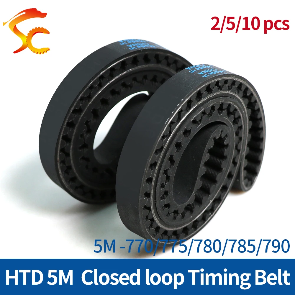 

ONEFIRE 5M Timing Belt Width 10/15/20/25mm Closed Loop Rubber Synchronous beltLength 770/775/780/785/790mm